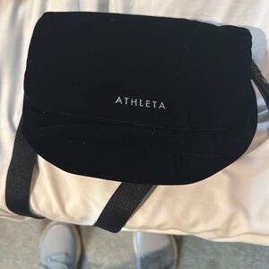 ATHLETA Women's Black Revive Velvet Waistbag New